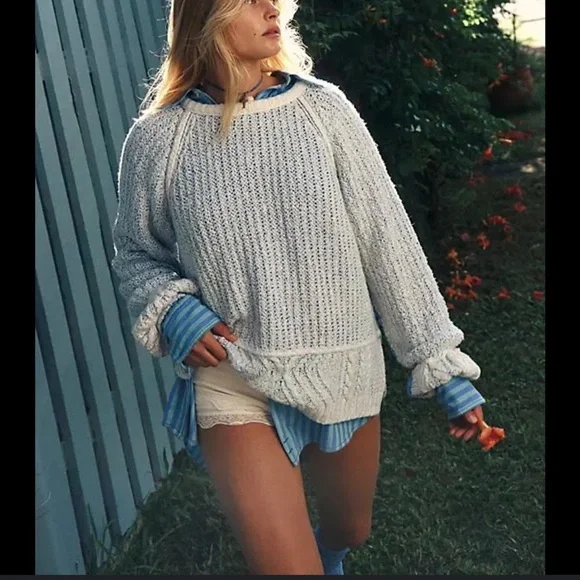 We The Free Women's Soft Blue Sweater - Picture 2 of 5